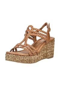 MARCO TOZZI® - Lederimitat Sandalen - Cognac