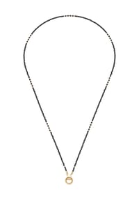 LEONARDO - Clip&Mix Damen Kette mit Anhänger "Clip&Mix Pippa 022286", Edelstahl - gold/schwarz