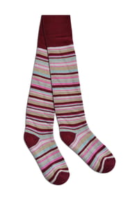 normani® - Baby Thermostrumpfhose -Ringelmuster - Burgund