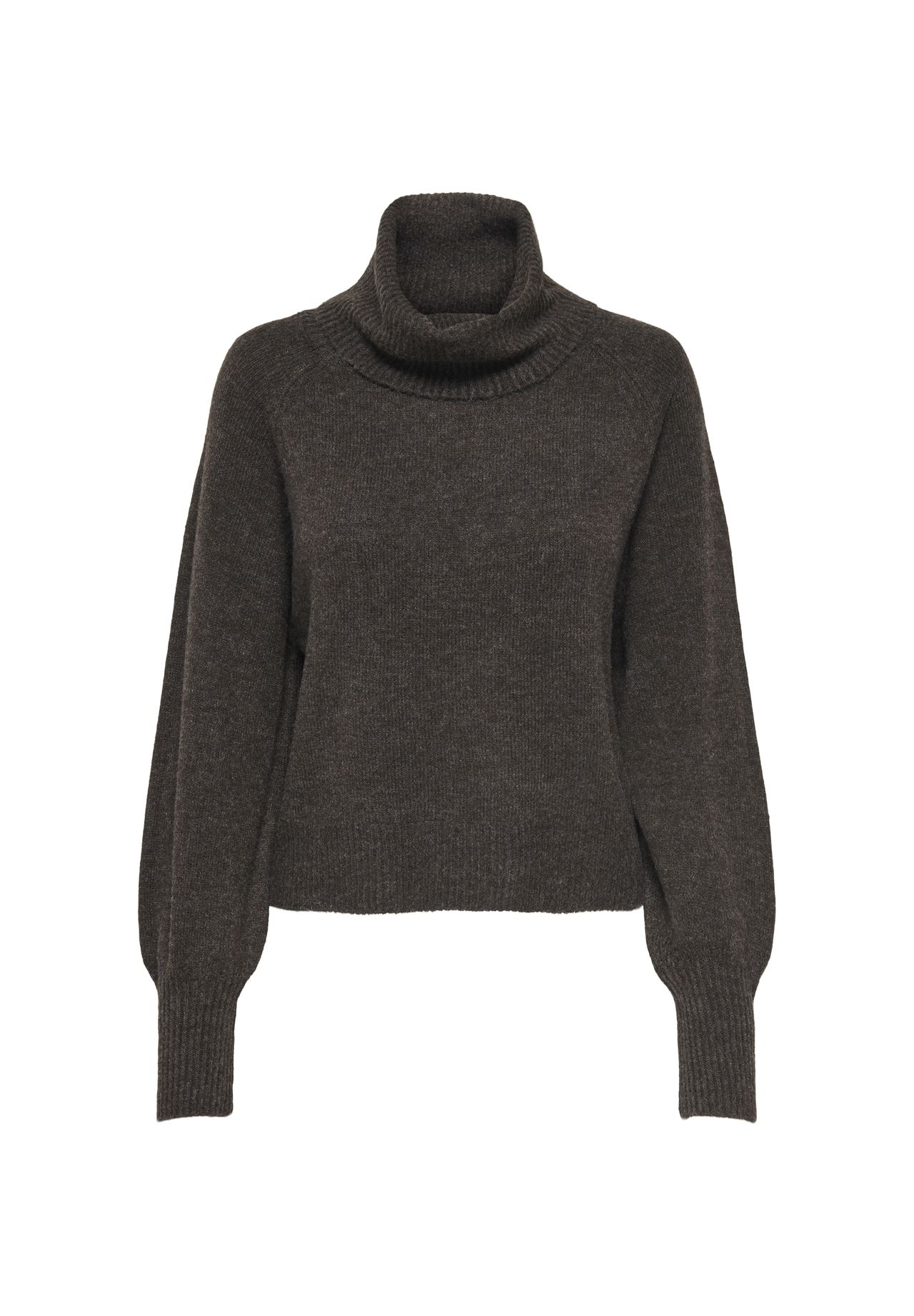 Only Damen Braun Rollkragenpullover "Onlolivia Ls Roll Neck Cc Knt", Gr. Xl, (Mole Detail:melange), Strick, Obermaterial: 84% Polyester, 7% Polyac... - Bild 3