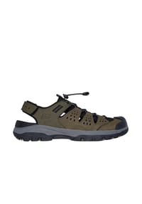 SKECHERS® - Tresmen Sandalen "Menard", Luxe Foam® Fußbett, für Herren - OLIVE