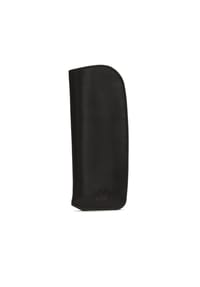 kazar - Schwarzes Lederetui für Brille und Stift - Schwarz