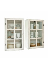 LOBERON - Hängeschrank 2er Set Piavo antikweiß - antikweiß