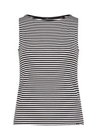 zero - Top, U-Boot-Ausschnitt, für Damen - 7810 BROWN/WHITE