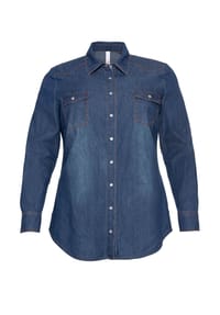 sheego - Jeansbluse - blue denim