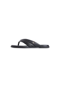 TOMMY HILFIGER - Zehentrenner, Leder, für Damen - BLACK