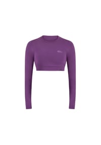 SMILODOX - Crop Longsleeve Thalina - Lila