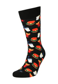 HAPPY SOCKS - Socken, Hamburger - 9000 BLACK