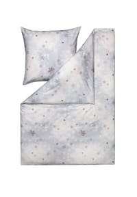 ESTELLA® Bettwäsche Snowflake - Garnitur 135x200 cm - silber