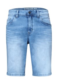 STREET ONE MEN - Jeans-Shorts, Five-Pocket, für Herren - 14985 LIGHT BLUE