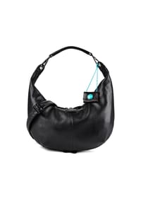 Gabs G13 - G13 Schultertasche Leder 41 cm mit Dehnfalte - nero