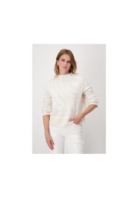 monari - Pullover - off-white gemustert