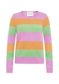CARTOON - Kaschmir-Pullover mit Rundhalsausschnitt - Purple/Orange