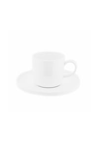 ALMINA® - Almina 12 Teiliges Kaffeetassen-Set aus Porzellan Weiß - Weiß 200 ml