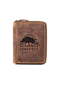 GREEN BURRY Huntsman - Huntsman Geldbörse RFID Schutz Leder 10 cm - brown
