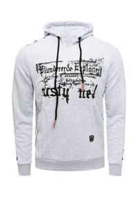 RUSTY NEAL® - Sweatshirt mit plakativem Frontprint - Grau