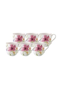 Villeroy & Boch Kaffeebecher Mariefleur Basic 330 ml 6er Set bunt - MARIEFLEUR BASIC - bunt