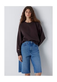 mavi - Sweatshirt, Rippbündchen, für Damen - 70236 COFFEE BEAN