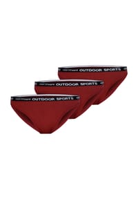 normani® - 3er Pack Damen Merino Slip Mildura - Rot