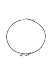 YVETTE RIES - Damen Collier, 925er Silber mit Edelstahl - SCHWARZ