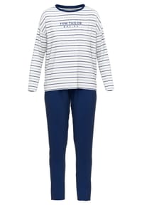 TOM TAILOR - Schlafanzug, überschnittene Schultern, für Damen - 622 BLAU-MITTEL-R