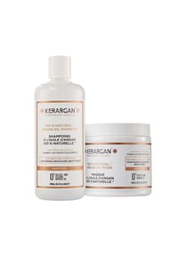 KERARGAN - Disziplinierendes Duo Shampoo & Maske mit Arganöl - weiß