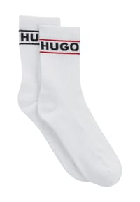 HUGO Ripp-Socken, 2er-Pack, Logo, für Damen Bild 2