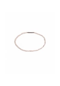 DI PERLE® DI PERLE Schmuckkollektion - Süßwasser Zuchtperlen Armschmuck Armband aus Edelstahl mit Labradorit, 18,5 cm - weiß