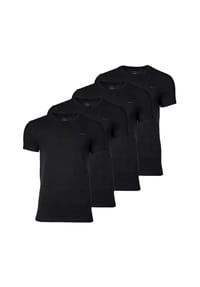 GANT - Herren T-Shirt, 4er Pack - C-NECK T-SHIRT 4-PACK, Rundhals, kurzarm, Cotton - Marineblau/Weiß