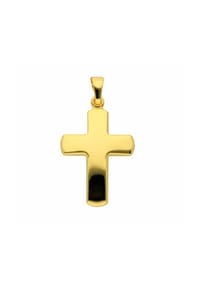 Adelia's - Adelia's Kreuzanhänger 585 Gold ( 14K ) – Goldanhänger Kreuz - gold