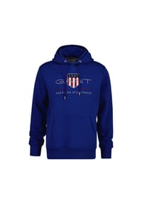 GANT - Herren Hoodie - REGULAR ARCHIVE SHIELD HOODIE, Kapuzen-Sweatshirt, Logo - Blau