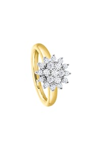 MONCARA - Damen Ring, 585er Gold/Weißgold, 19 Diamanten zus. ca. 0,75 Karat - Gelbgold/Weißgold