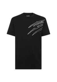 PLEIN SPORT - T-Shirt SCRATCH - black/lightgold