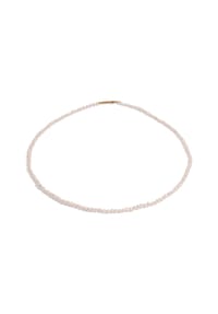 DI PERLE® DI PERLE Schmuckkollektion - Süßwasser Zuchtperlen Halskette Collier aus Edelstahl vergoldet, 42 cm - weiß