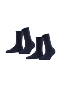 ESPRIT - Basic Socken, Rollrand, 2er-Pack, für Damen - ANTHRAZIT MELANGE