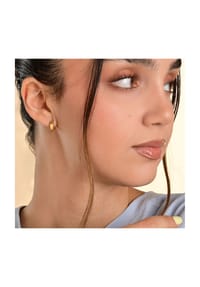Adelia's Modern Essentials - Ohrringe – Klappcreole aus Edelstahl - gold
