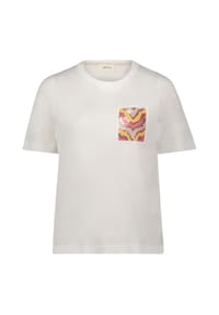 CARTOON - T-Shirt, Halbarm, Pailletten, für Damen - 1945 PATCH ROSE