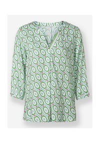 heine - Druckbluse - ecru-hellrosé-bedruckt