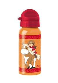 sigikid® Edelstahl Trinkflasche 400 ml ,  für Kinder - GINA GALOPP - blau