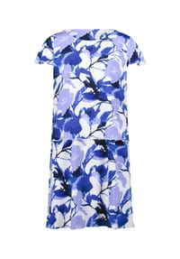 BETTY BARCLAY - Stufenkleid kurzarm - Weiß/Blau