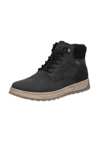 rieker - Lederimitat Sneaker - Schwarz