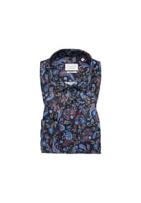 ETERNA - Hemd bedruckt COMFORT FIT - denim
