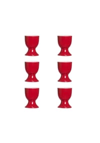 Ritzenhoff & Breker Eierbecher Doppio ø 5 cm 6er Set - DOPPIO - anthrazit
