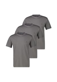 LERROS - T-Shirt 3er Pack Basic - Basalt grey
