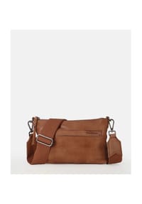 FREDsBRUDER - MY OLD FRIEND Umhängetasche, Leder, Reißverschluss, für Damen - 513-DARK CARAMEL