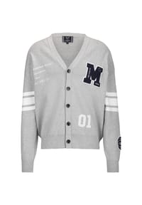 19V69 ITALIA - Strickjacke ALDO COLLEGE - Grey Melange