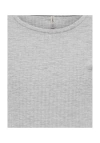 ONLY® - T-Shirt, Wellensaum, gerippt, für Kinder - 177911 BLACK