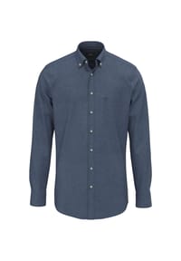 FYNCH-HATTON® - Jeanshemd, Casual Fit, Langarm, Button-Down-Kragen, für Herren - 638 MISTY BLUE