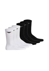 EMPORIO ARMANI - Herren Socken, 6er Pack - SPORTY SPONGE, Short Socks, One Size - Blau