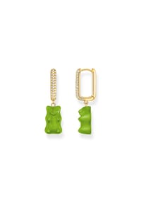 Thomas Sabo THOMAS SABO x HARIBO - Große Einzel-Creole mit Goldbär Grün - gelbgoldfarben